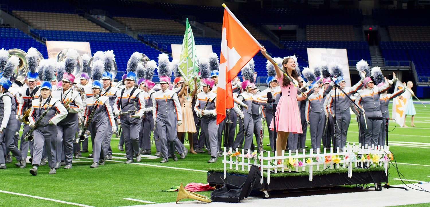 The Sound of the Swarm added a few new wrinkles to their show the the UIL state marching band competition.
